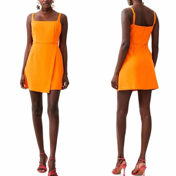 French Connection Whisper Strappy Envelope Sleeveless Mini Dress Size US 10 - Picture 1 of 11